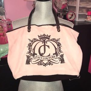 Large Juicy Couture Velour Tote Bag